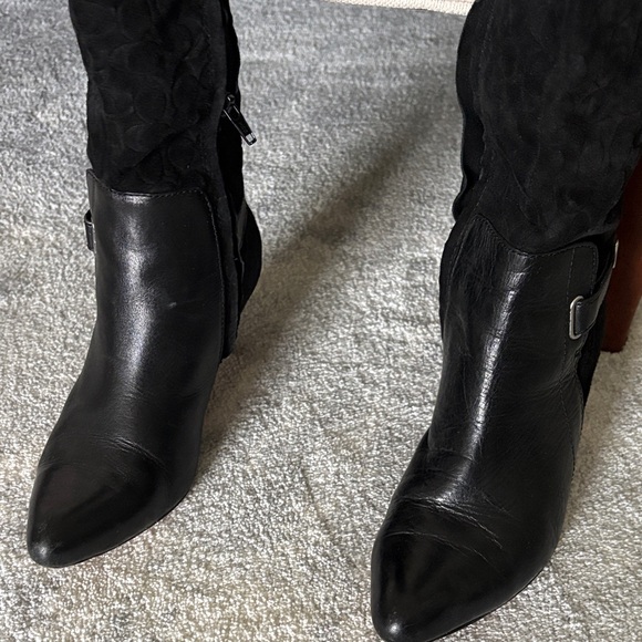Coach Black Over the Knee Boots - Picture 6 of 7